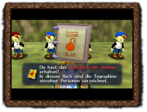 Majora's Mask Notizbuch der Bomber