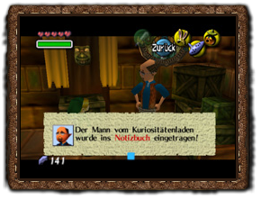 Majora's Mask Notizbuch der Bomber