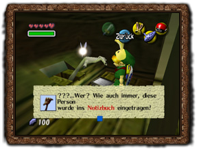 Majora's Mask Notizbuch der Bomber