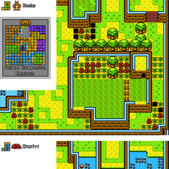 Oracle of Seasons Oberwelt Karte
