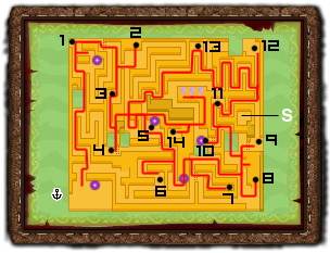 Phantom Hourglass Labyrinthinsel Karte