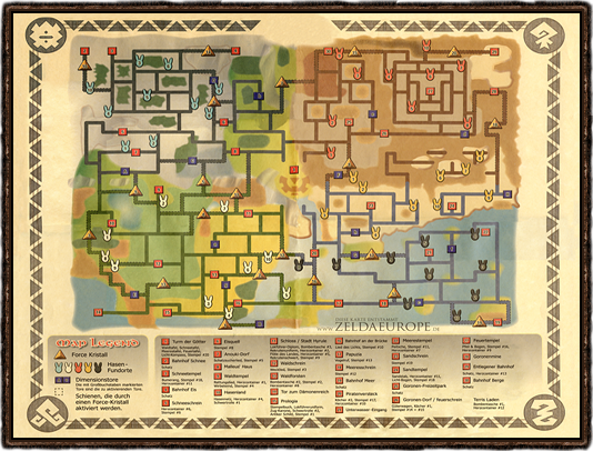 Spirit Tracks 100% Karte