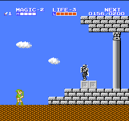 Zelda II: Adventure of Link Parapa Palast Karte
