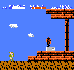 Zelda II: Adventure of Link Knigsgrber Inselpalast I. Karte