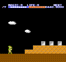 Zelda II: Adventure of Link Hauptpalast Karte