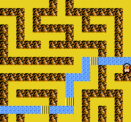 Zelda II: Adventure of Link Insellabyrinth Karte