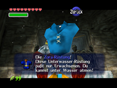 Ocarina of Time Blaue Zora Rstung