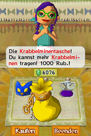 Phantom Hourglass Krabbelminentasche
