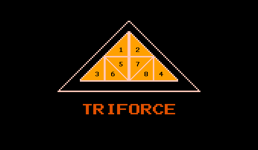 The Legend of Zelda Triforce Splitter Karte